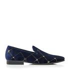 Dune Mens SLEEKS Smart Embroidered Velvet Loafers